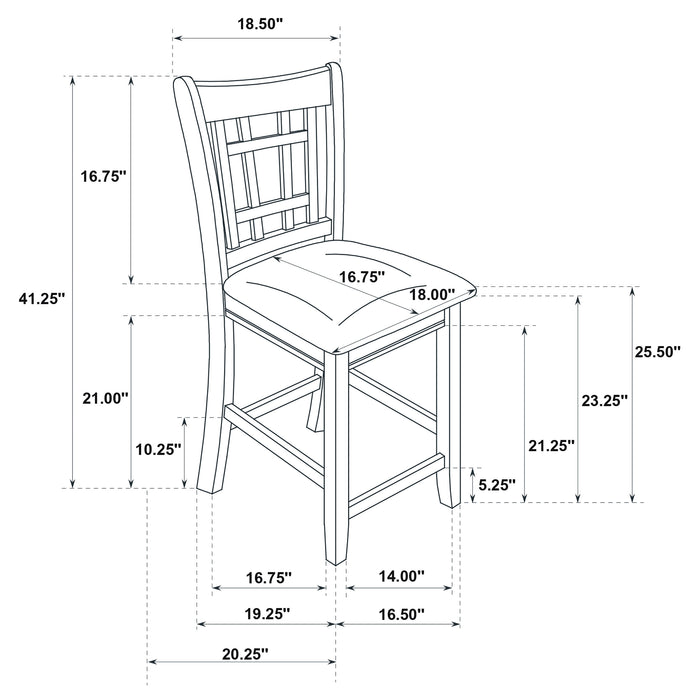Lavon 5 Pc Counter Height Dining Sets - California Furniture (Coachella, CA)