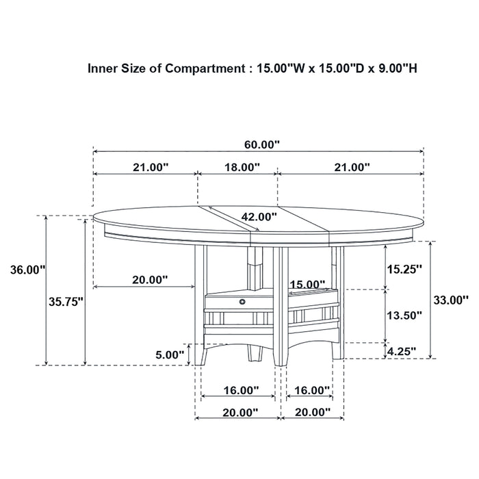 Lavon Counter Height Extension Dining Table - California Furniture (Coachella, CA)