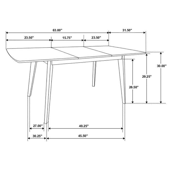 Alfredo Extension Dining Table - California Furniture (Coachella, CA)