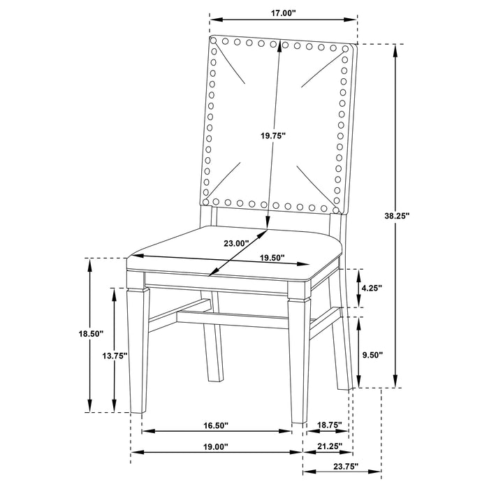 Middleton Side Chairs - California Furniture (Coachella, CA)