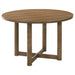 Crestmore 5-piece 46-inch Round Wood Dining Table Set Walnut - California Furniture (Coachella, CA)