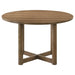 Crestmore 5-piece 46-inch Round Wood Dining Table Set Walnut - California Furniture (Coachella, CA)