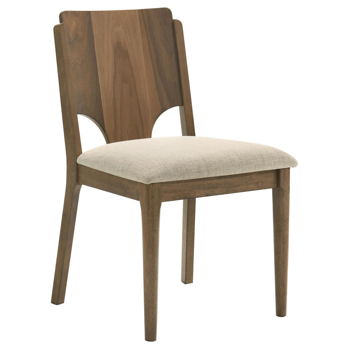 Crestmore 5-piece 46-inch Round Wood Dining Table Set Walnut - California Furniture (Coachella, CA)
