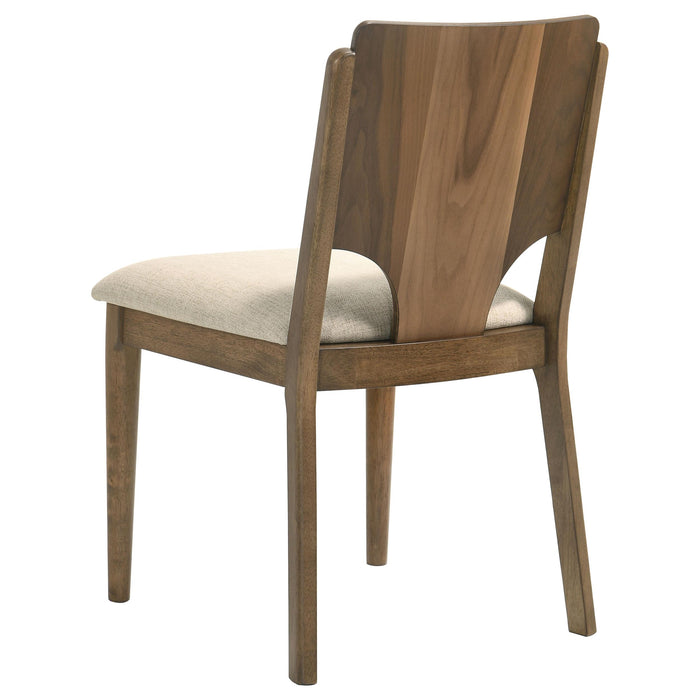 Crestmore 5-piece 46-inch Round Wood Dining Table Set Walnut - California Furniture (Coachella, CA)