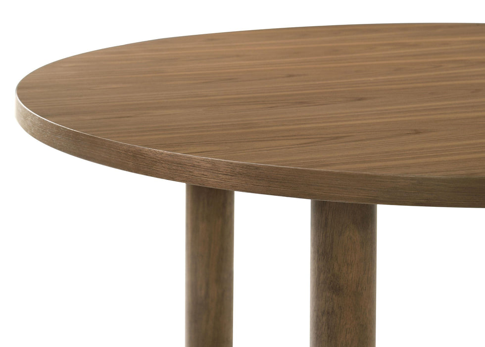 Crestmore 5-piece 46-inch Round Wood Dining Table Set Walnut - California Furniture (Coachella, CA)