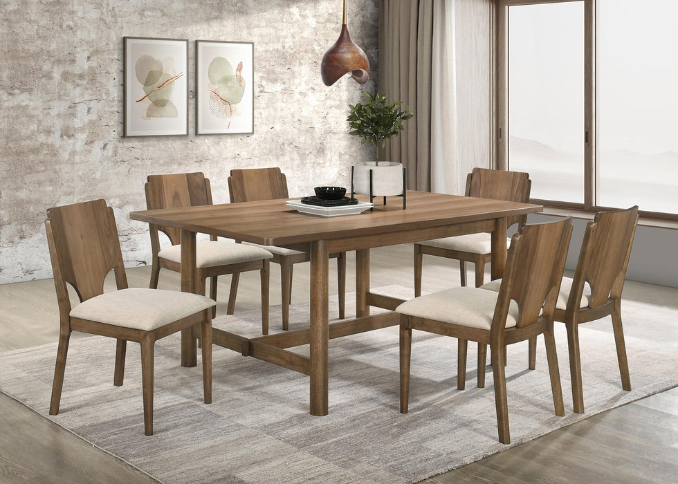Crestmore 71-inch Rectangular Wood Dining Table Walnut - California Furniture (Coachella, CA)