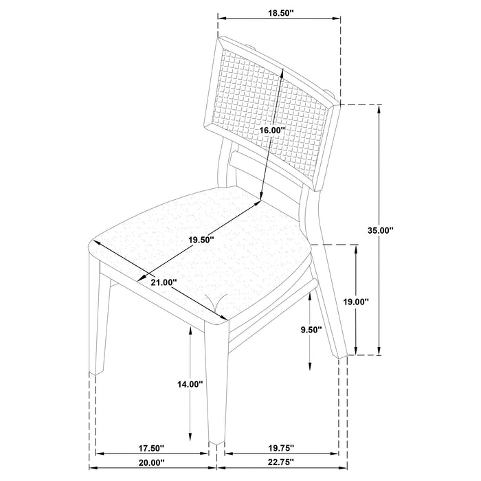 Kailani Dining Side Chair - California Furniture (Coachella, CA)