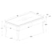 Carone 5 Pc Dining Sets - California Furniture (Coachella, CA)