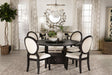 Twyla 5-piece Round Dining Set Dark Cocoa and Cream - California Furniture (Coachella, CA)