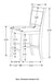 Dewey 5 Pc Counter Height Dining Sets - California Furniture (Coachella, CA)