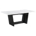 Sherry Rectangular Marble Top Dining Table set - California Furniture (Coachella, CA)