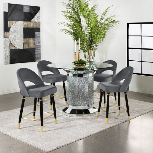 Ellie 5 Pc Counter Height Dining Sets Gray - California Furniture (Coachella, CA)