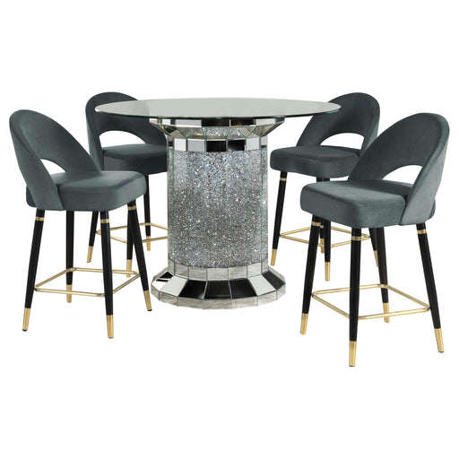 Ellie 5 Pc Counter Height Dining Sets Gray - California Furniture (Coachella, CA)