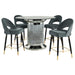 Ellie 5 Pc Counter Height Dining Sets Gray - California Furniture (Coachella, CA)