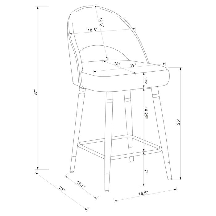 Ellie 5 Pc Counter Height Dining Sets - California Furniture (Coachella, CA)