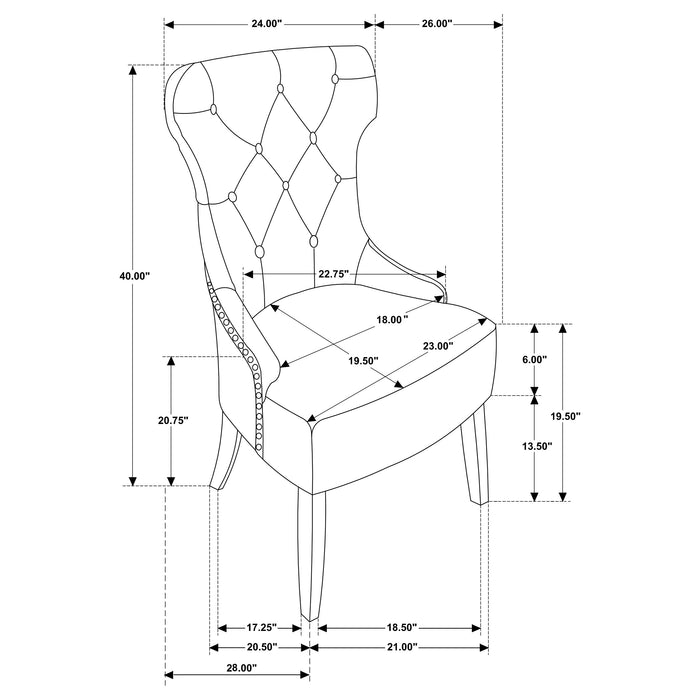 Baney Side Chair - California Furniture (Coachella, CA)