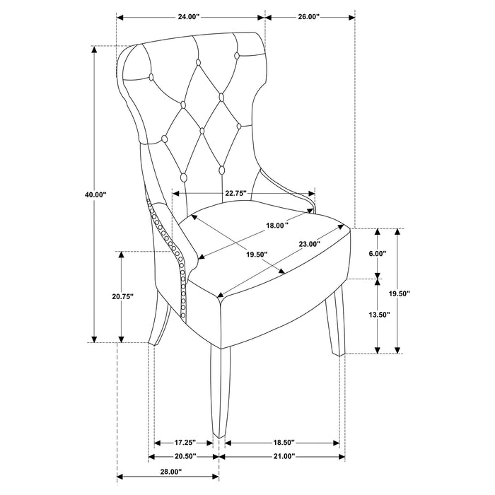 Baney Side Chair - California Furniture (Coachella, CA)