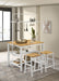 Edgeworth 3-piece Kitchen Island Counter Table Set White - California Furniture (Coachella, CA)