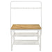 Edgeworth 3-piece Kitchen Island Counter Table Set White - California Furniture (Coachella, CA)