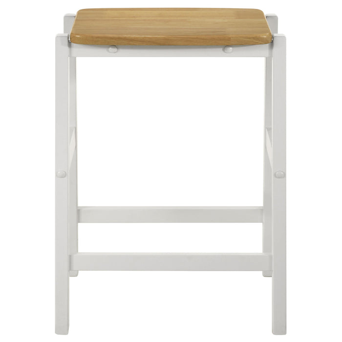 Edgeworth 3-piece Kitchen Island Counter Table Set White - California Furniture (Coachella, CA)