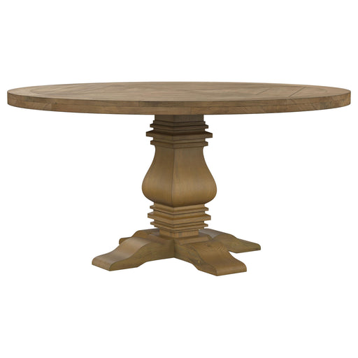 Florence 5-piece Round Dining Table Set Rustic Honey - California Furniture (Coachella, CA)