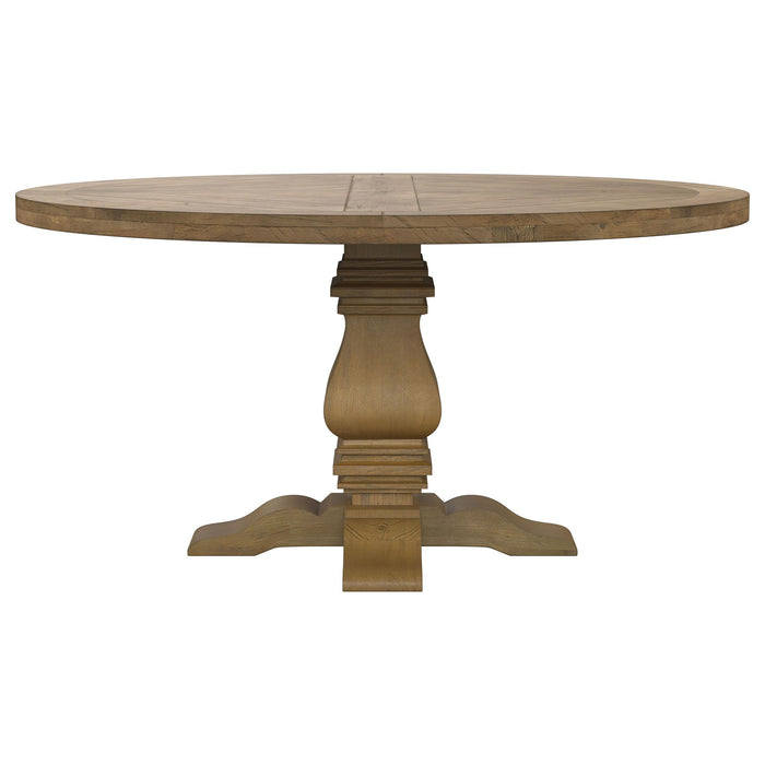 Florence 5-piece Round Dining Table Set Rustic Honey - California Furniture (Coachella, CA)