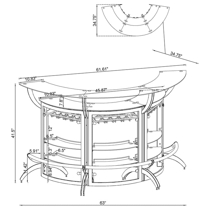 Dallas Home Bars - California Furniture (Coachella, CA)