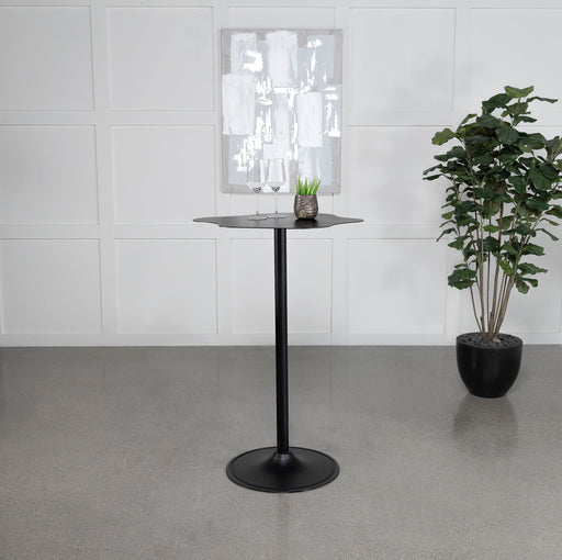 Keanu Pedestal Cloud-Shaped Top Bar Table Black - California Furniture (Coachella, CA)