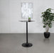 Keanu Pedestal Cloud-Shaped Top Bar Table Black - California Furniture (Coachella, CA)