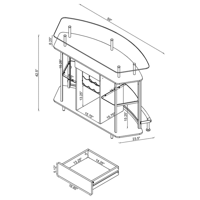 Gideon Home Bar - California Furniture (Coachella, CA)