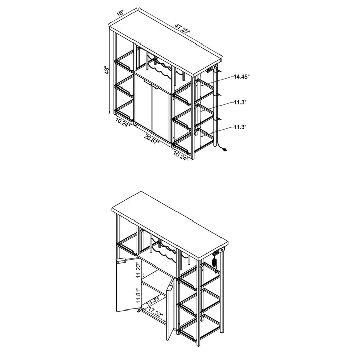 Gallimore Bar Cabinet - California Furniture (Coachella, CA)