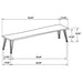 Sherman Dining Bench - California Furniture (Coachella, CA)