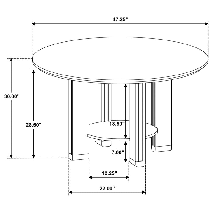 Ottowa Dining Tables Round - California Furniture (Coachella, CA)