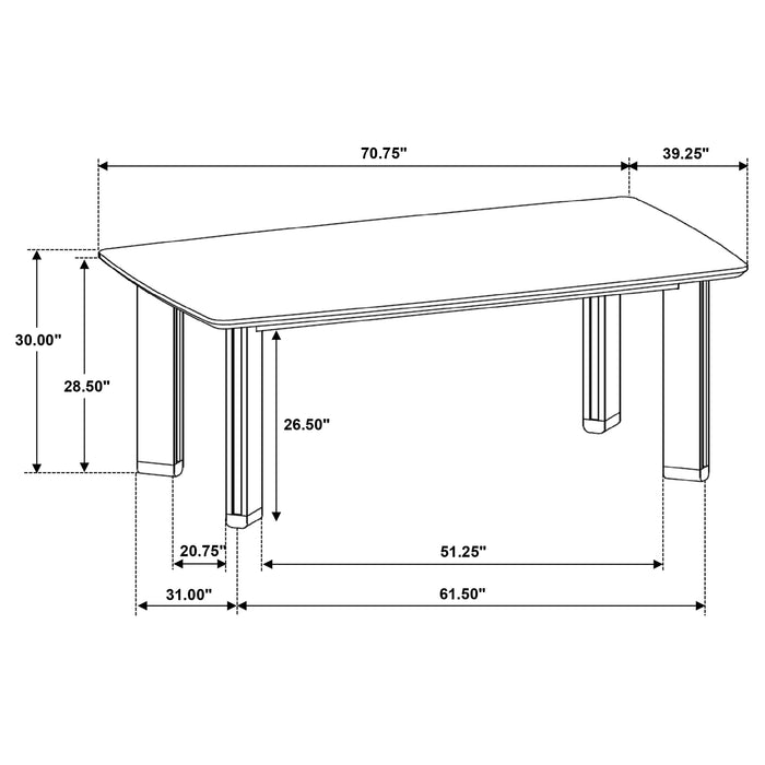 Ottowa Dining Tables Squre - California Furniture (Coachella, CA)