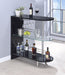 Adolfo 3-tier Bar Table Glossy Black and Clear - California Furniture (Coachella, CA)