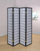 Roberto 4-panel Folding Screen Black and White - California Furniture (Coachella, CA)