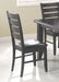 Dalila Ladder Back Side Chairs Cappuccino and Black (Set of 2) - California Furniture (Coachella, CA)