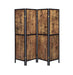 Deepika 4-panel Folding Screen Antique Nutmeg and Black - California Furniture (Coachella, CA)