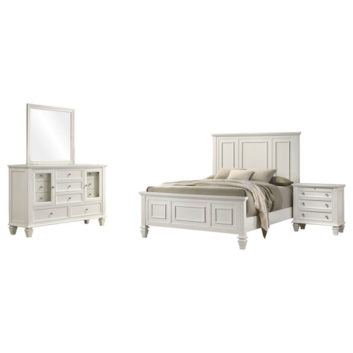 Sandy Beach 4 & 5 Piece Pc Bedroom Set Cal.King & E.King - California Furniture (Coachella, CA)