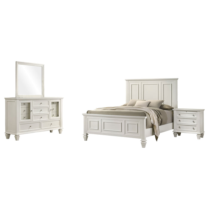 Sandy Beach 4 & 5 Piece Pc Bedroom Set Cal.King & E.King - California Furniture (Coachella, CA)