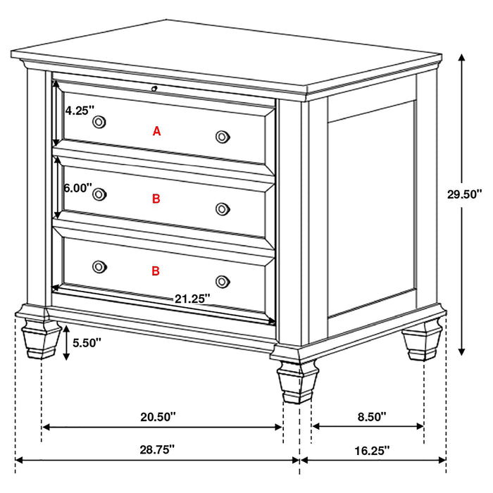 Sandy Beach 4 & 5 Piece Pc Bedroom Set Cal.King & E.King - California Furniture (Coachella, CA)