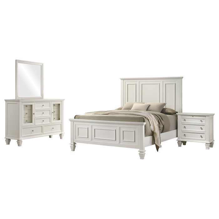 Sandy Beach 4 & 5 Piece Pc Bedroom Set Cal.King & E.King - California Furniture (Coachella, CA)