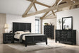 Sandy Beach 4 & 5 Piece Storage Bedroom Set with Sleigh Headboard E.King, Queen, & Cal.King - California Furniture (Coachella, CA)