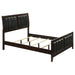 Carlton Full & Twin Upholstered Panel Bed Cappuccino and Black - California Furniture (Coachella, CA)