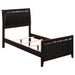 Carlton Full & Twin Upholstered Panel Bed Cappuccino and Black - California Furniture (Coachella, CA)