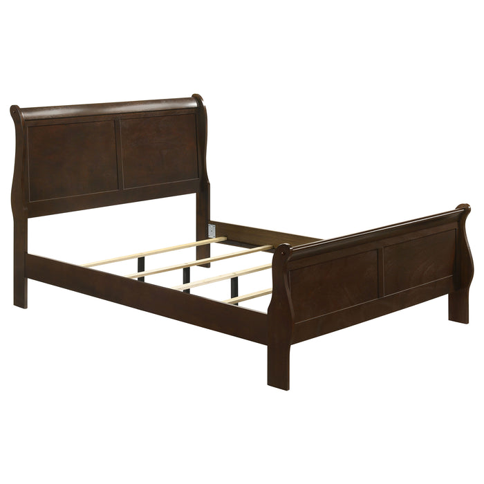 Louis Philippe Sleigh Panel Bed - California Furniture (Coachella, CA)
