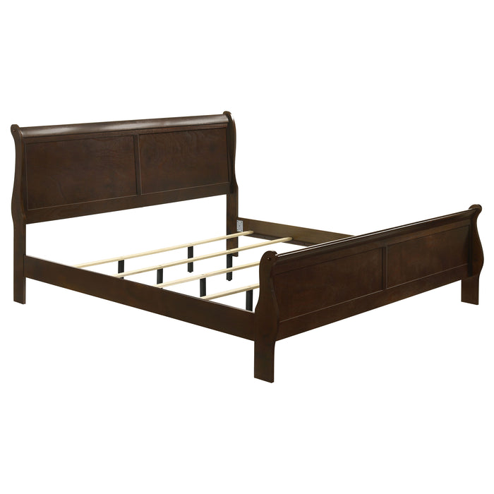 Louis Philippe Sleigh Panel Bed - California Furniture (Coachella, CA)