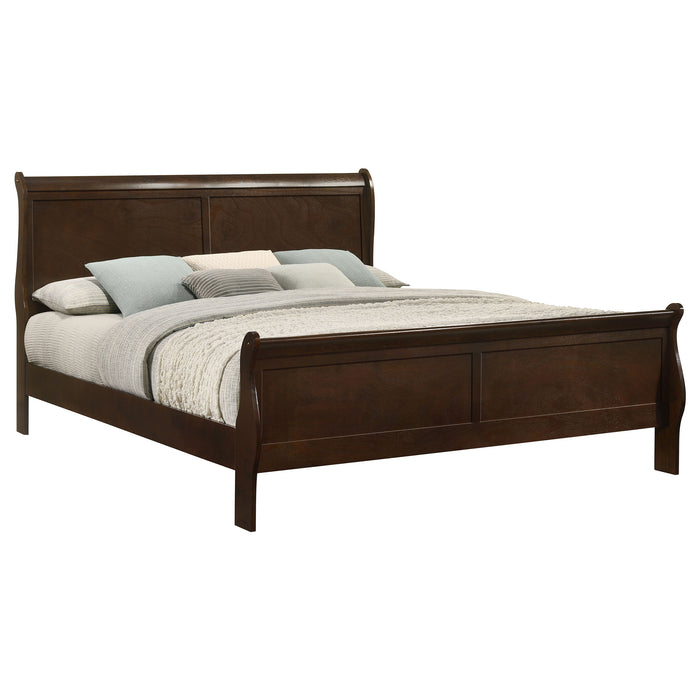 Louis Philippe Sleigh Panel Bed - California Furniture (Coachella, CA)