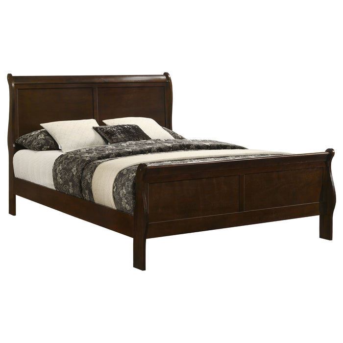 Louis Philippe Sleigh Panel Bed - California Furniture (Coachella, CA)