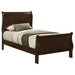 Louis Philippe Sleigh Panel Bed - California Furniture (Coachella, CA)